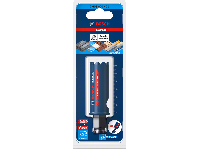 Žaga za izrezovanje lukenj Bosch EXPERT Multi Material Power Change Plus, 2608900421